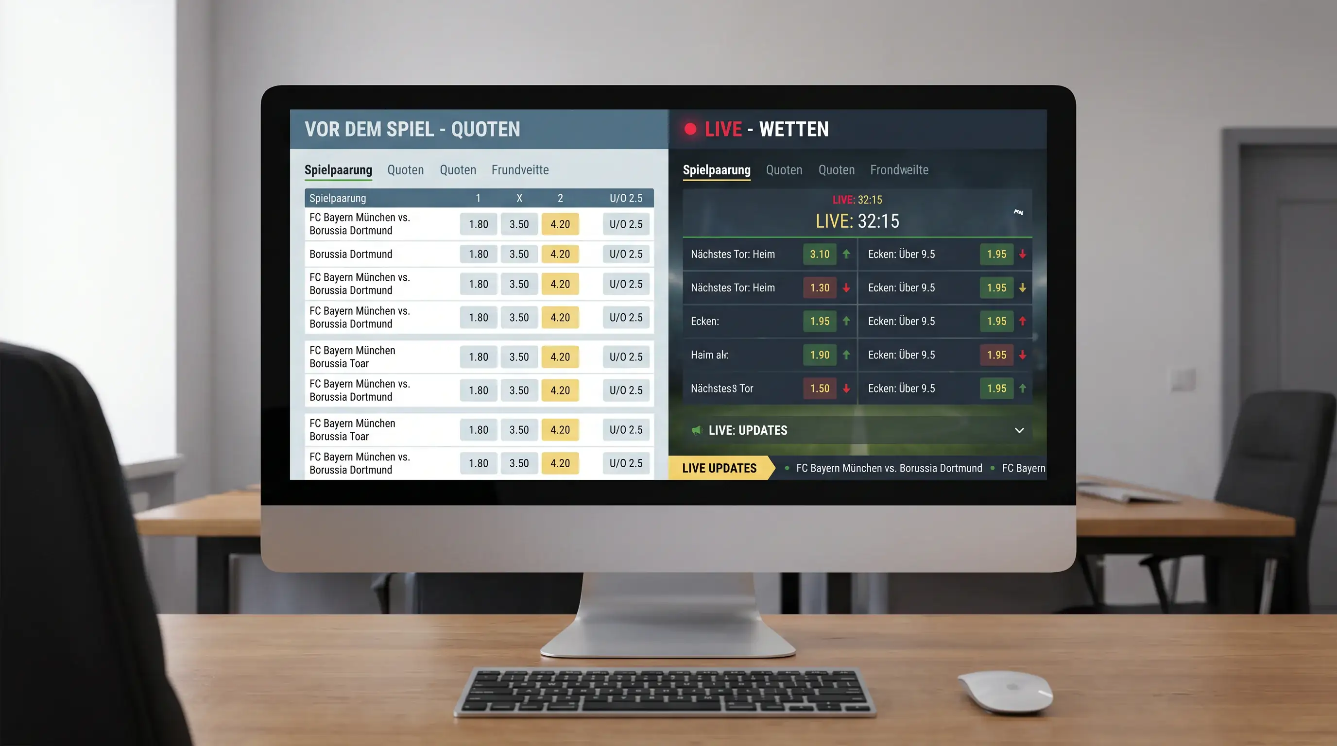 Pre-Match versus Live-Quoten beim Fussball – Unterschiede in Wert und Strategie für Schweizer Spieler