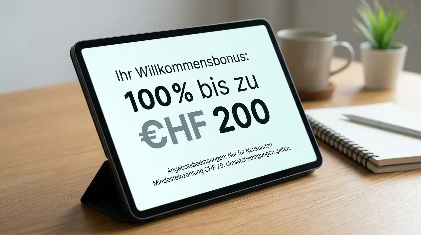 Sportwetten Bonus Schweiz 2026 – Willkommensbonus und Freiwetten Vergleich der besten Fussball-Wettanbieter in CHF