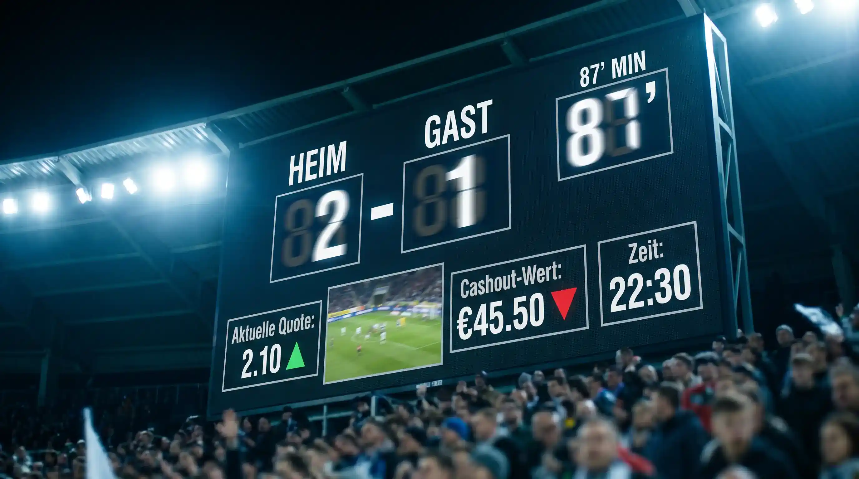 Cashout Funktion erklärt – wie Wettanbieter den Cashout-Wert einer laufenden Fussballwette berechnen