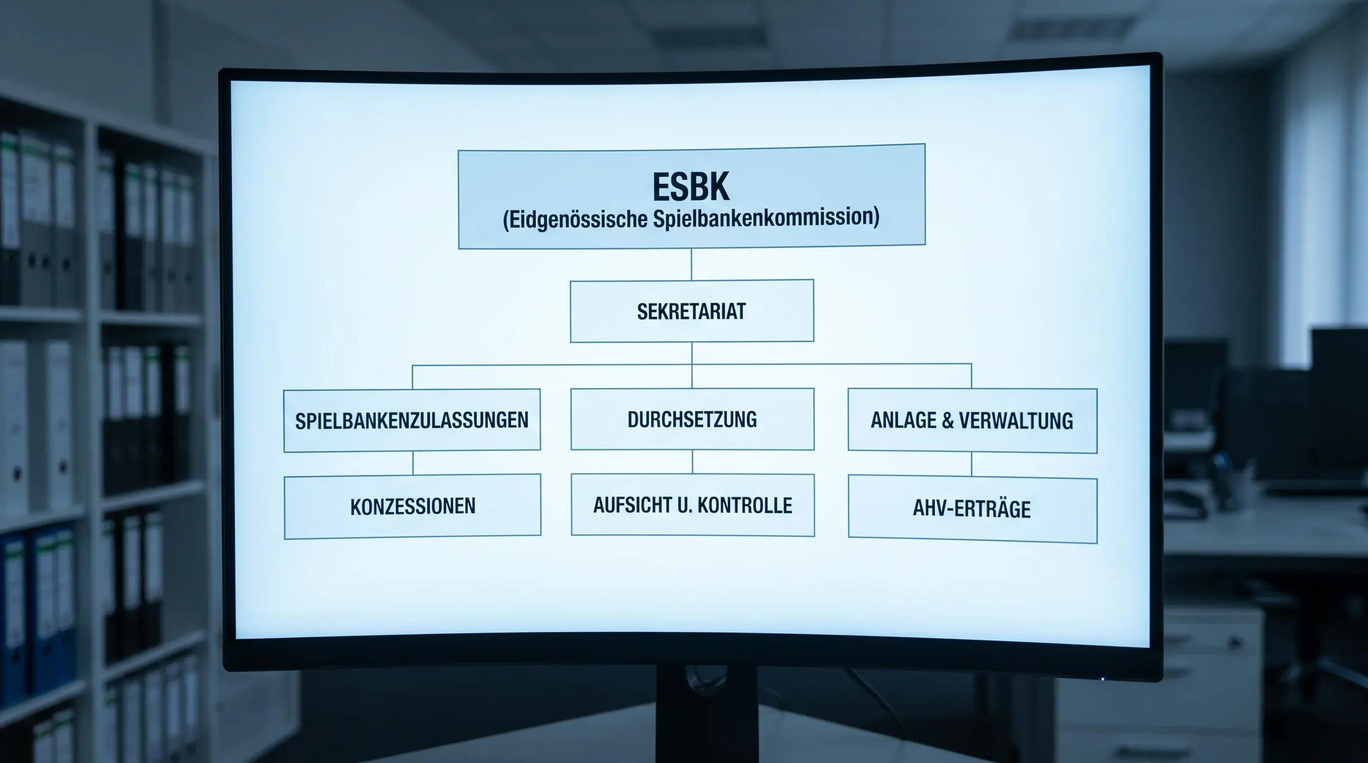 ESBK Behoerde Überblick: Zuständigkeiten der Eidgenössischen Spielbankenkommission in der Schweiz