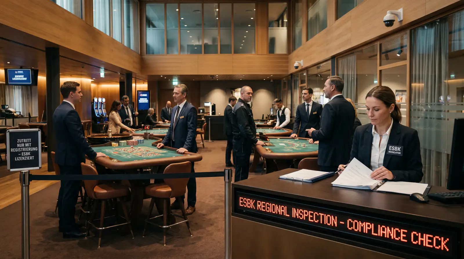 ESBK Inspektion lizenzierte Kasinos Schweiz 2024: 391 Inspektionstage für regulierte Spielbanken
