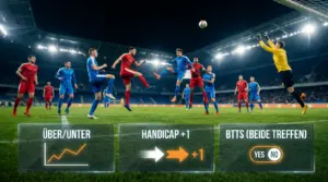 Fussball-Wettarten erklärt: 1X2, Handicap, Over/Under & mehr