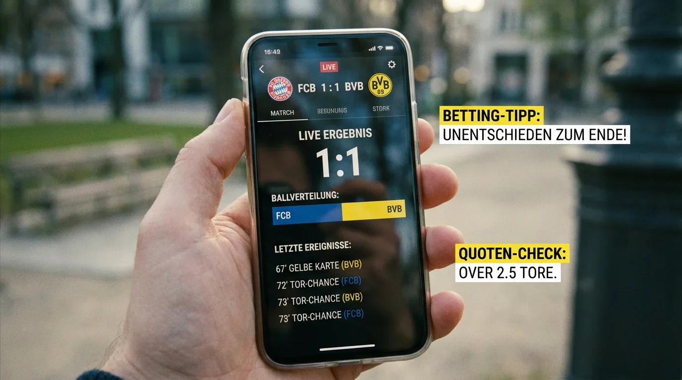 Mobile Livewetten-Tipps für Fussball-Schweizer – Smartphone-App mit Echtzeit-Statistiken und Quotenvergleich