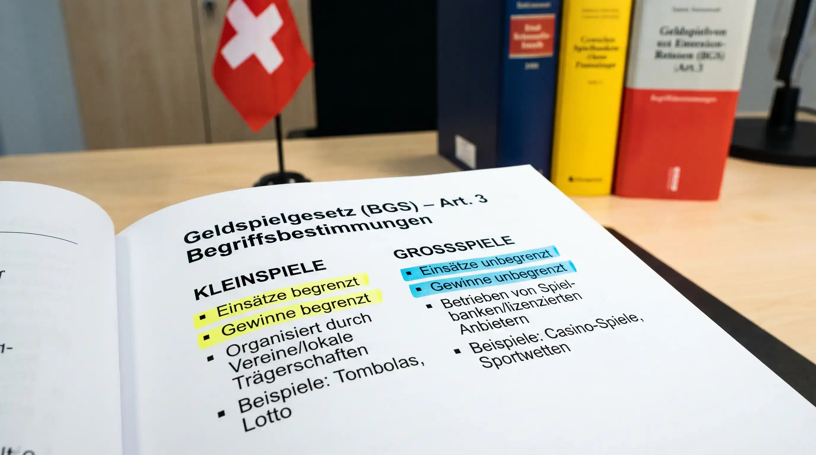 Definition lokale Sportwetten Kleinspiele Schweiz: Unterschied zu Grossspielen nach dem BGS erklärt