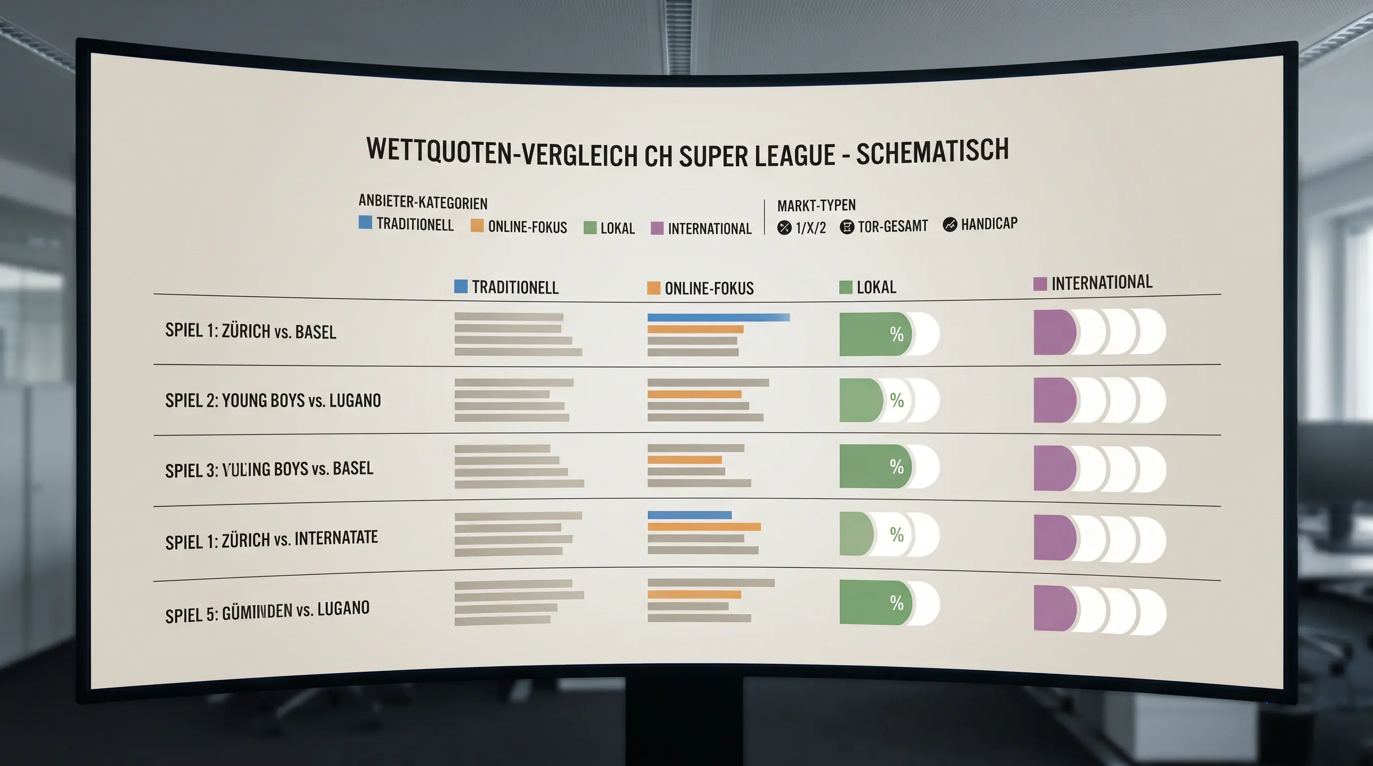 Super League Quoten-Vergleich – Quotenschlüssel verschiedener Anbieter für Schweizer Fussball-Wetten 2026