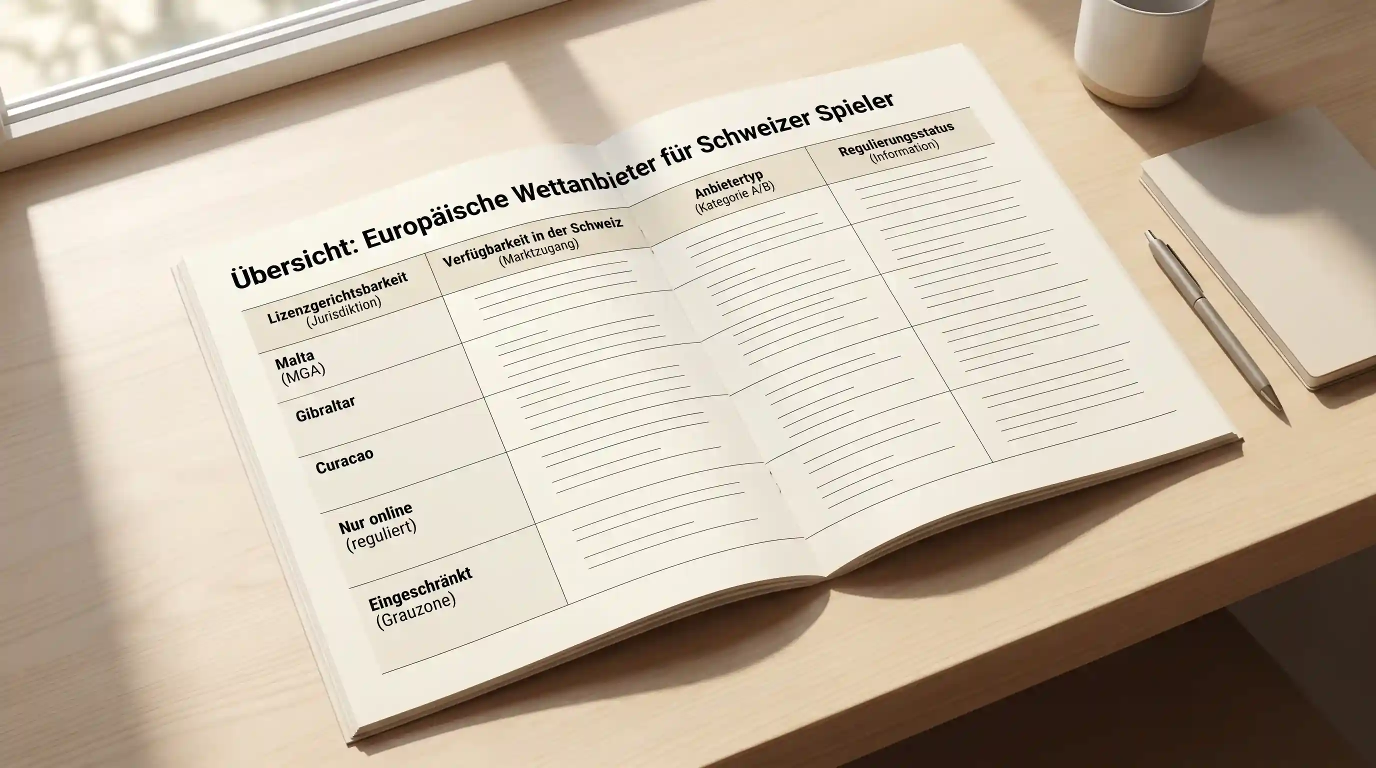 Internationale Wettanbieter für Schweizer Spieler: Überblick nicht gesperrter Buchmacher mit EU-Lizenz